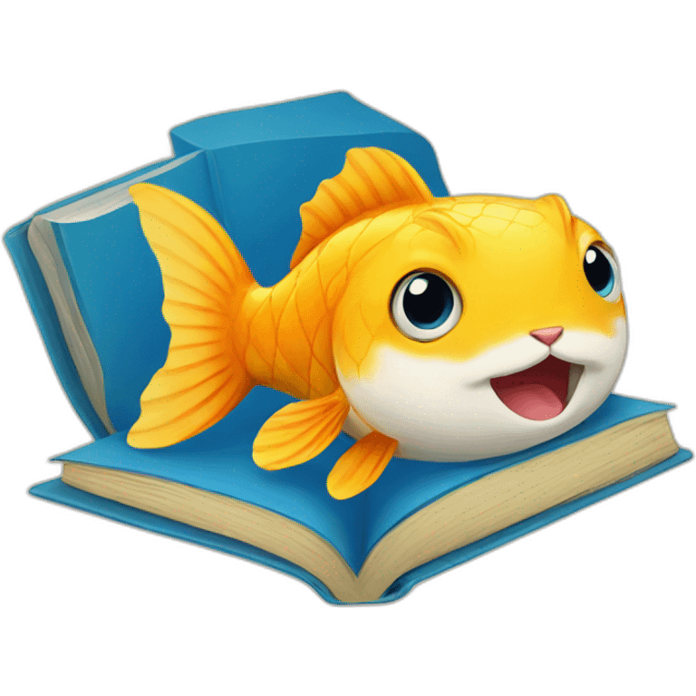 Fish book cat emoji