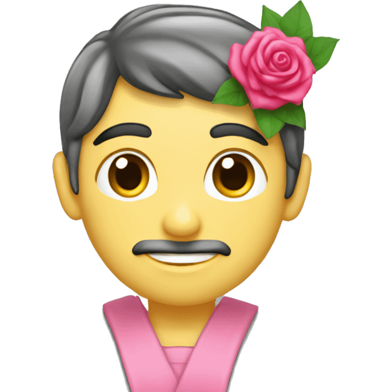 Sant jordi llibre i rosa emoji