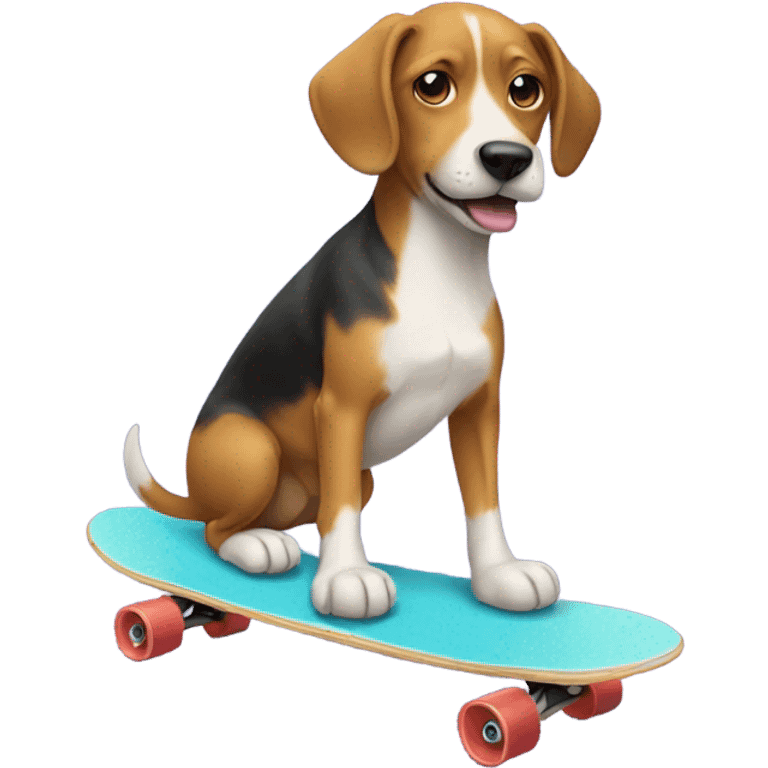 Dog on skateboard  emoji