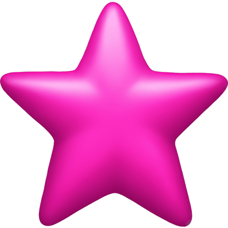 one plain hot pink star emoji