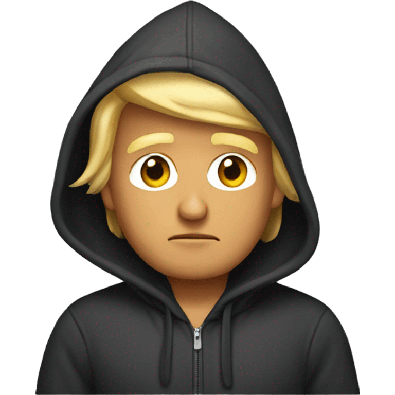 Donald trump wearing a hoodie emoji