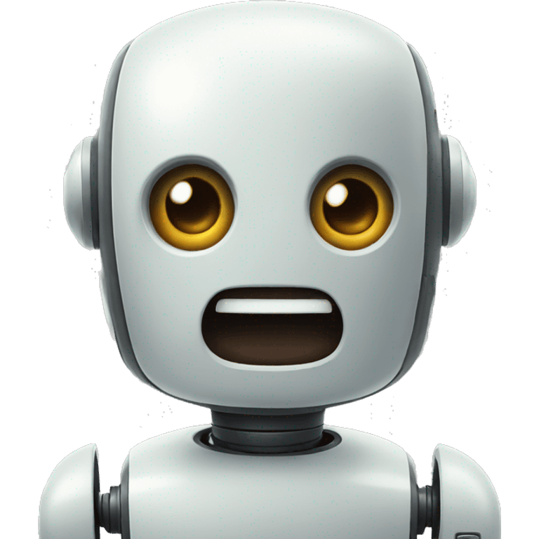 surprised robot emoji