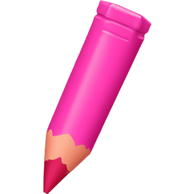 pink crayola crayon without pencil bottem emoji