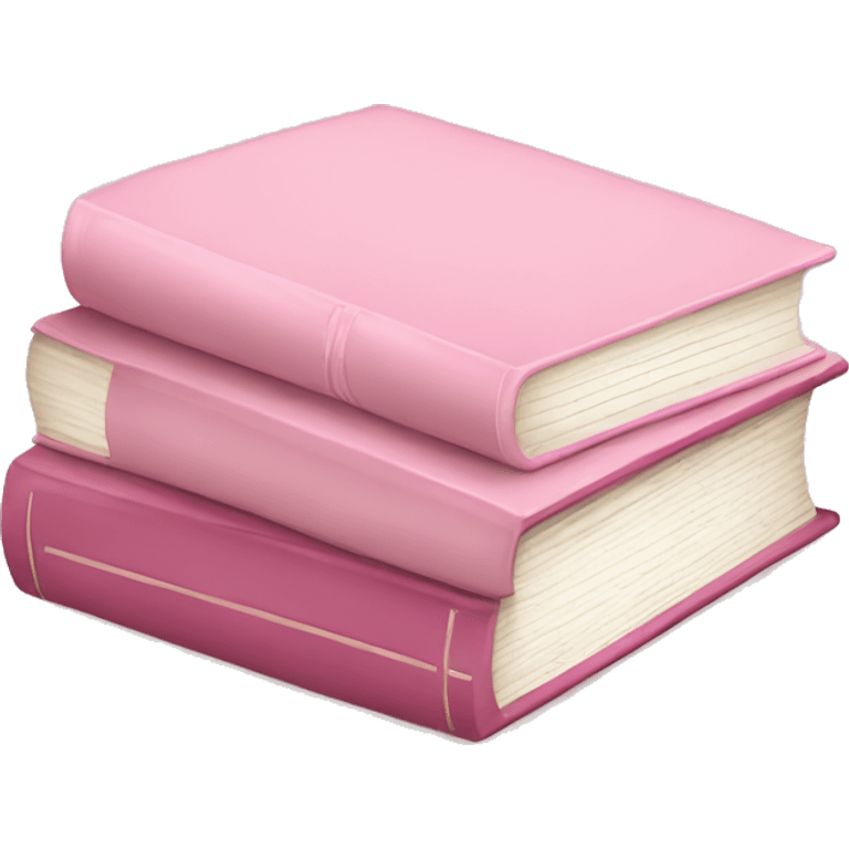 Light pink books emoji