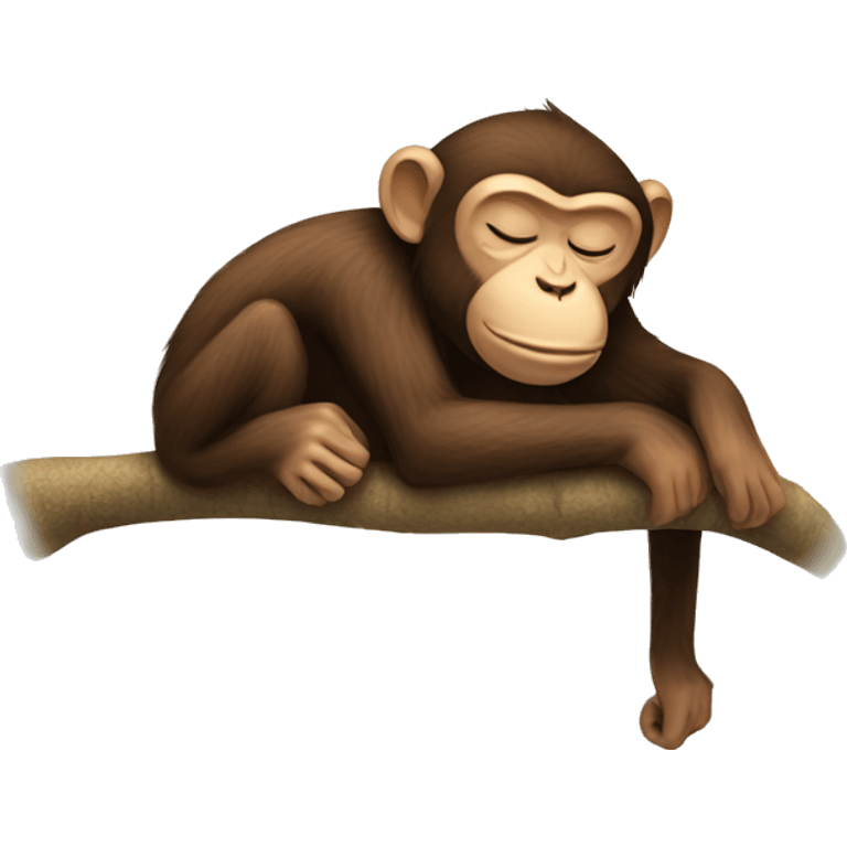 Sleepy monkey emoji