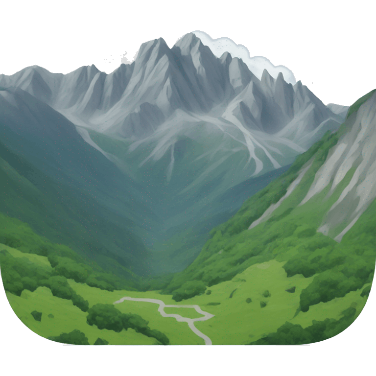 montaña de los pirineos emoji