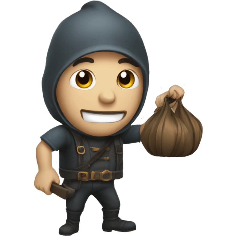 Thief with balacones emoji