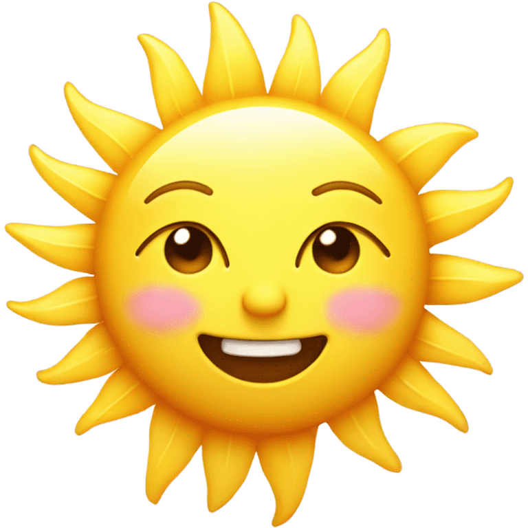 Cute smiling sun emoji