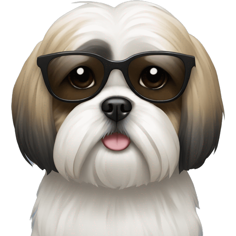 shih tzu with sunglasses emoji