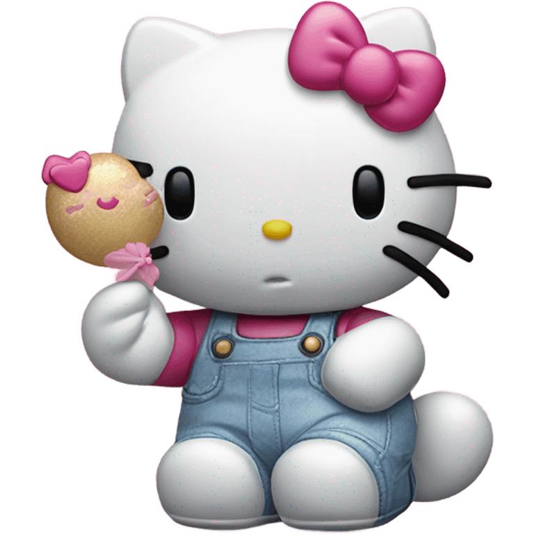 Hello kitty blowing kisses emoji