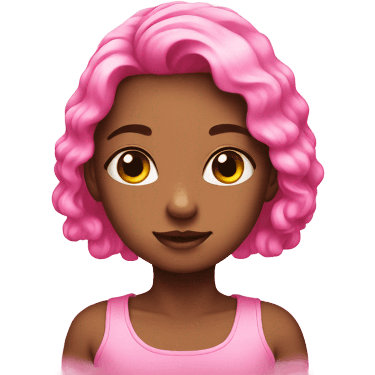 Pink cute emoji