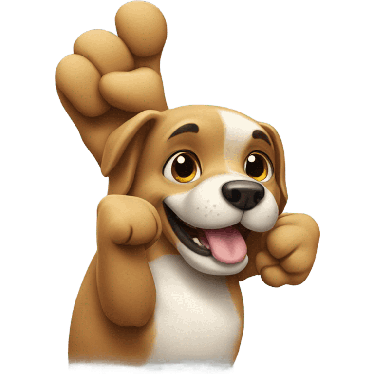 Dog thumbs up emoji