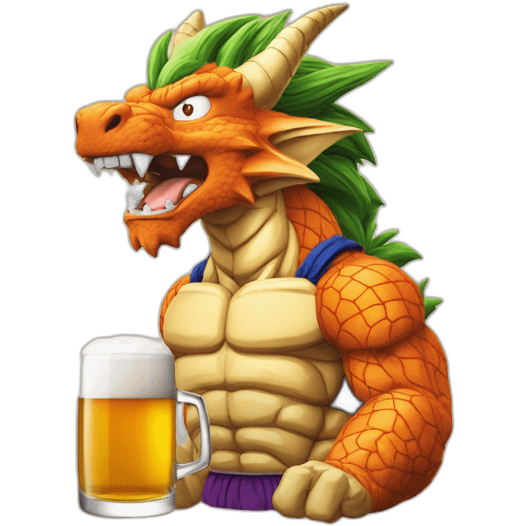 dragon ball Z qui boit une bière emoji