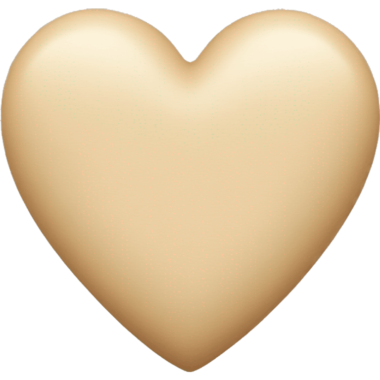 Beige heart emoji