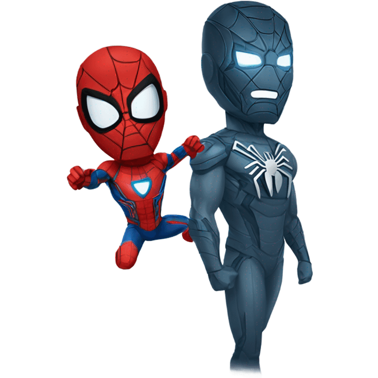 Iron man and spider man  emoji