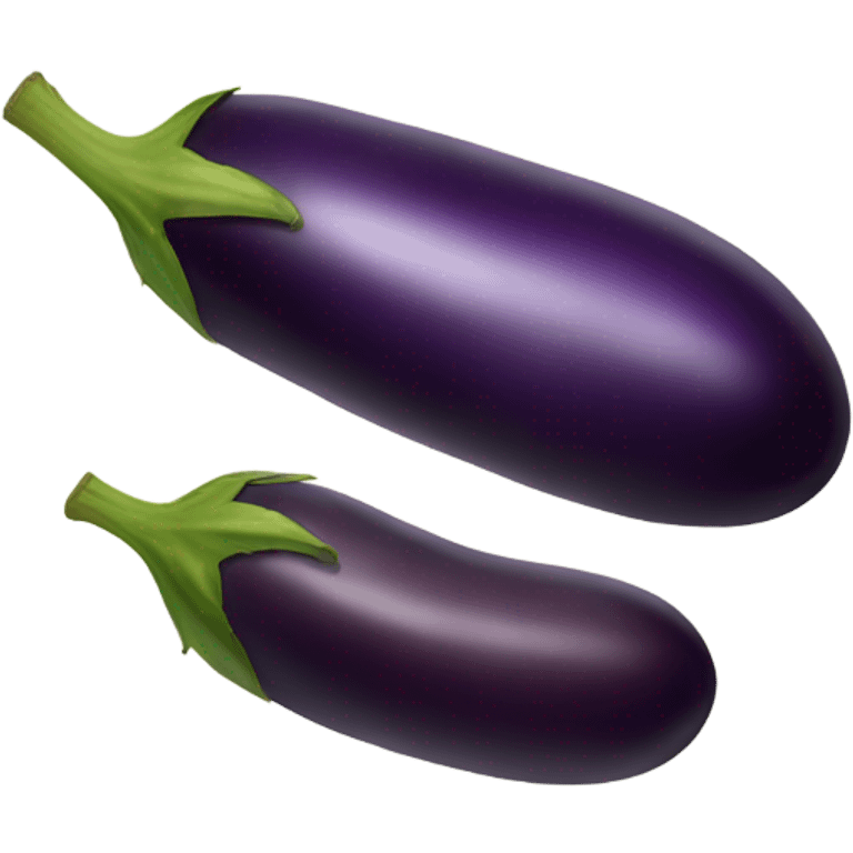 Eggplant eating pickle emoji