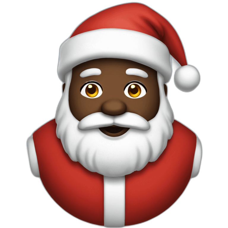 big fat Black Santa emoji