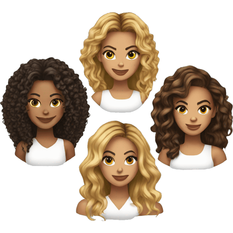 Kelly, Beyonce & Michelle  emoji