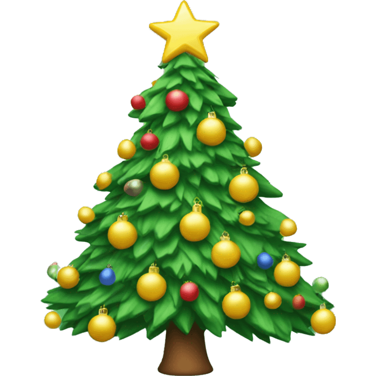 Tacky Christmas tree emoji