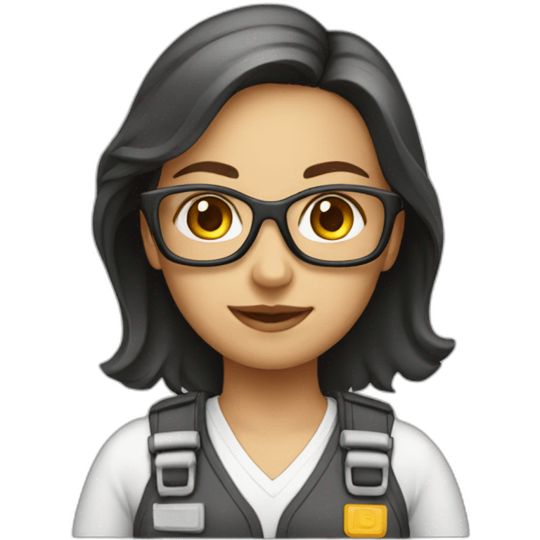 girl engineer white emoji