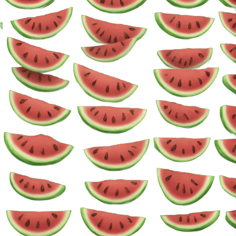 Angry watermelon emoji