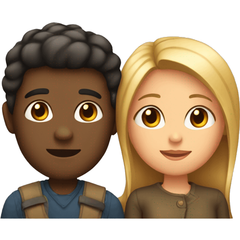 Girlfriend and boyfriend in love emoji