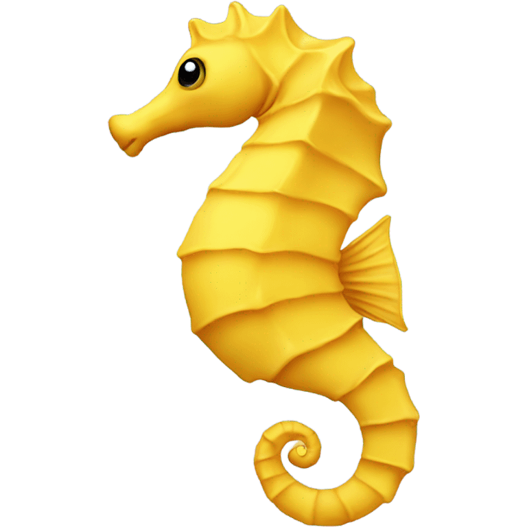 A yellow seahorse emoji