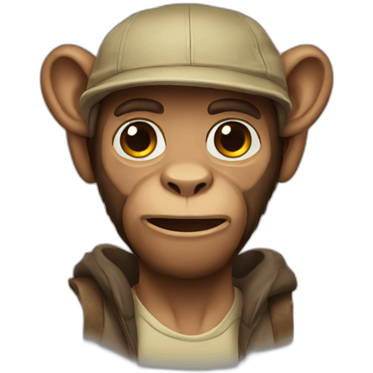 A monkey man emoji