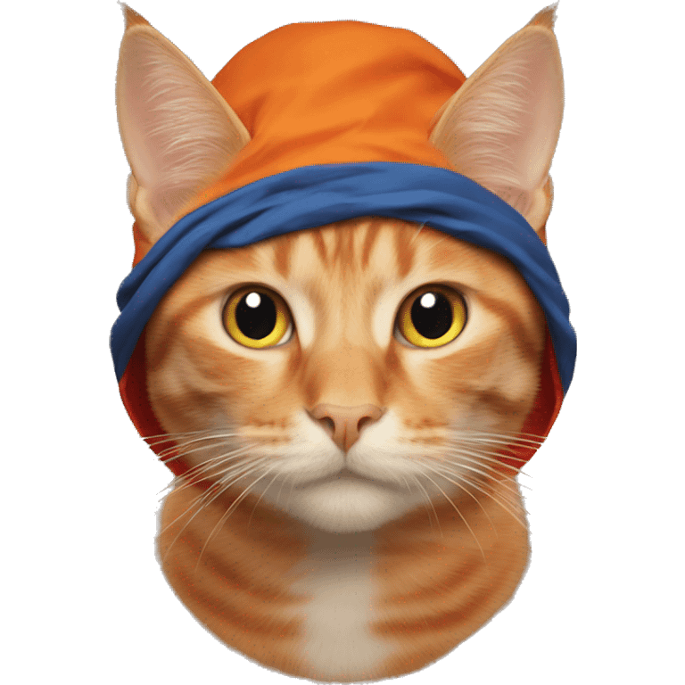 Orange cat superman emoji