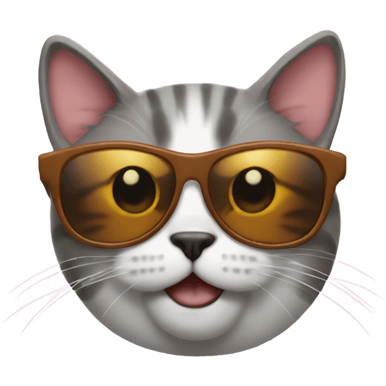 Cat with sunglasses emoji