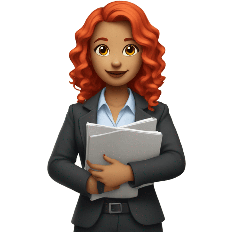 A redhead architect girl emoji