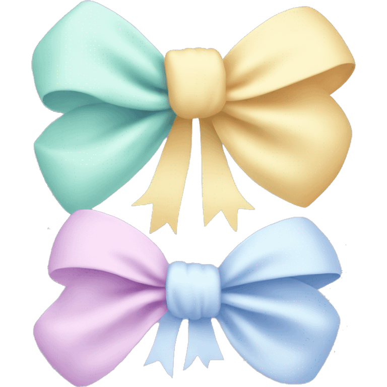 Pastel bows emoji