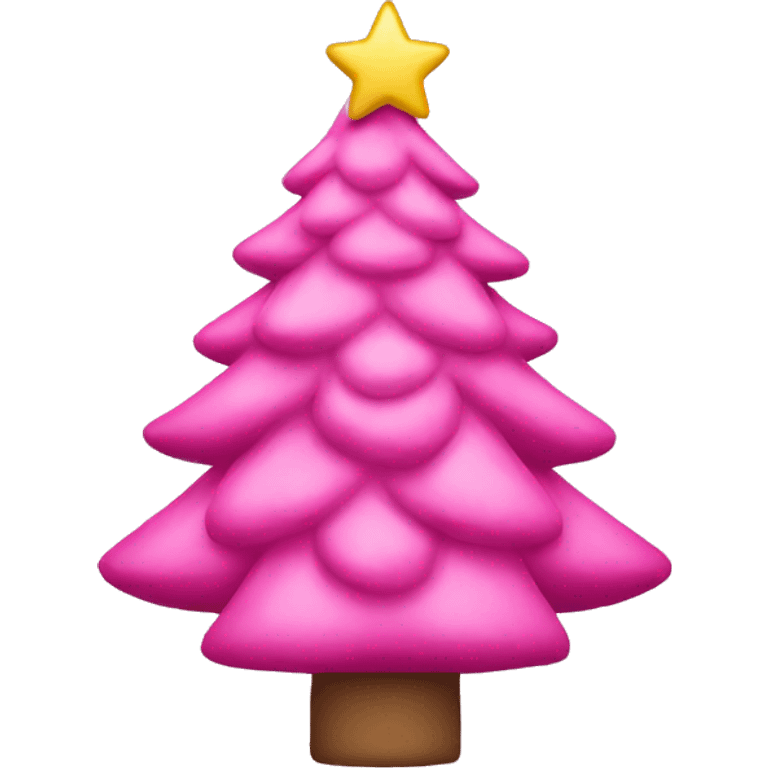 pink christmas tree  emoji