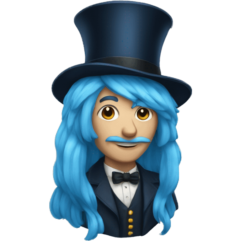 magician with long blue hair emoji