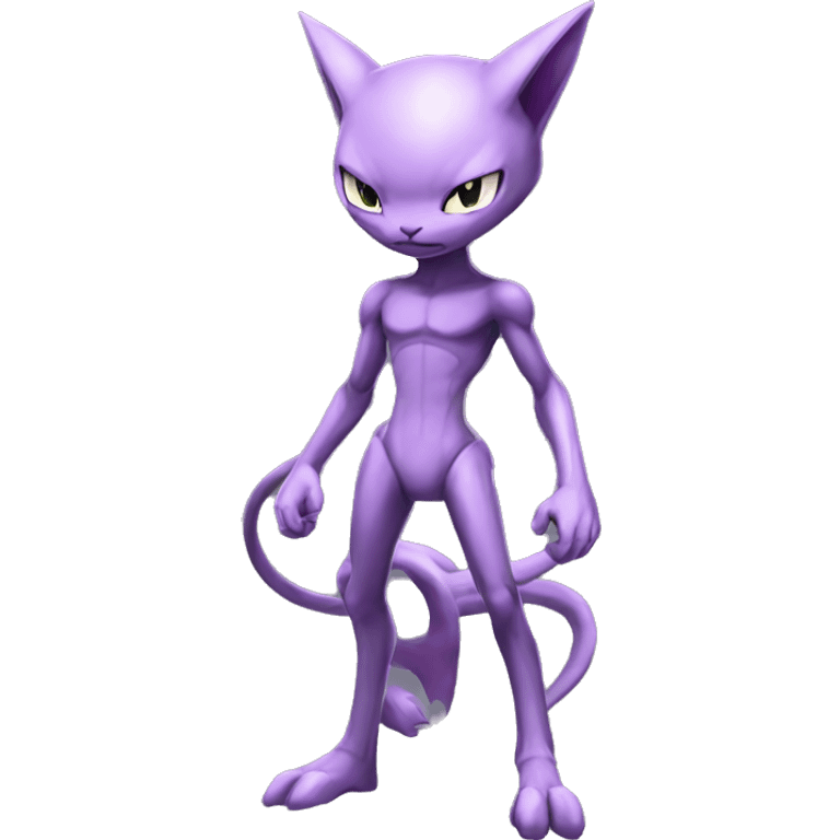  Cool Edgy Genesect-Mewtwo-Mew Full Body emoji