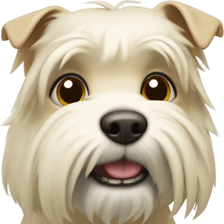 Cream wiery terrier emoji