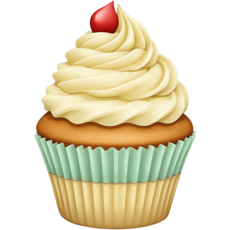 Cake batter cupcake emoji