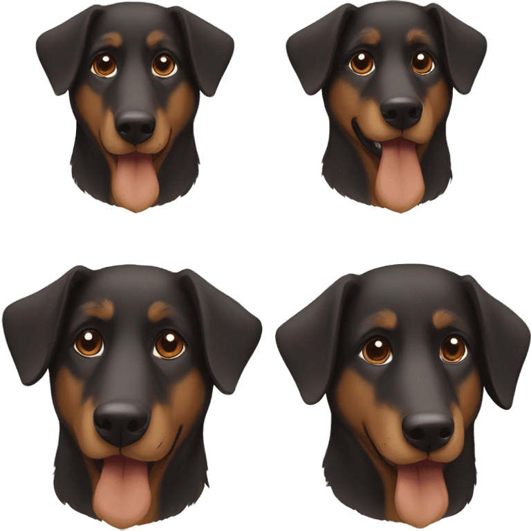 black and brown austrailian shepherd german shepherd mix emoji