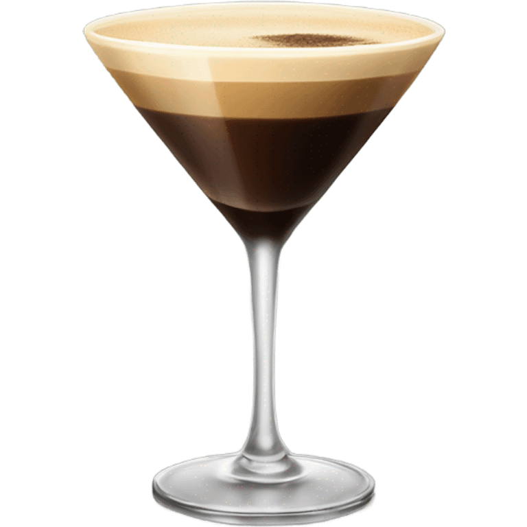 Espresso martini  in tall glass emoji