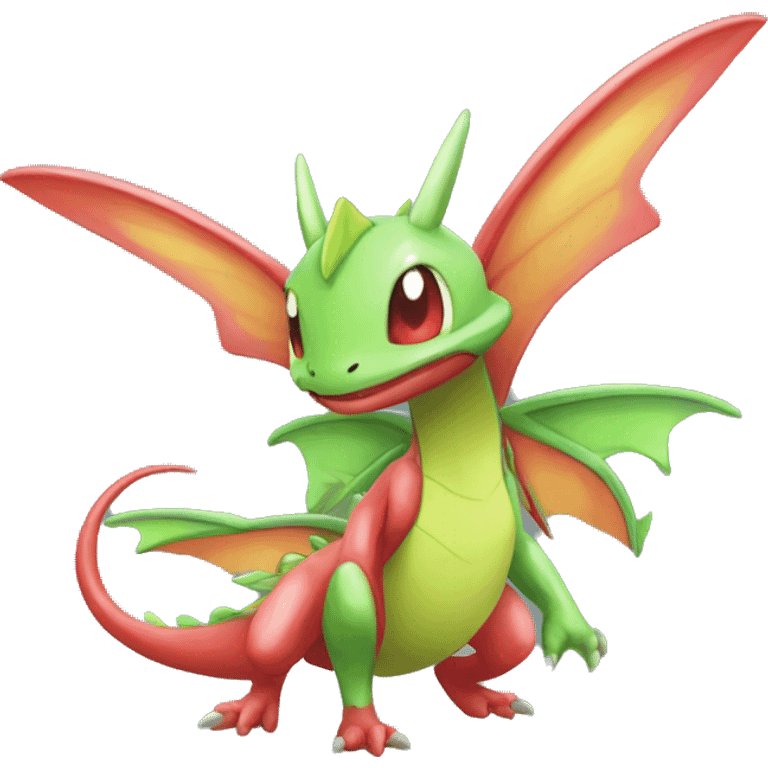 Full body cute shiny colorful Flygon-Scyther-grovyle emoji