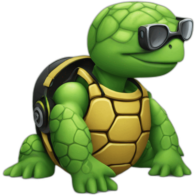 dj turtle emoji