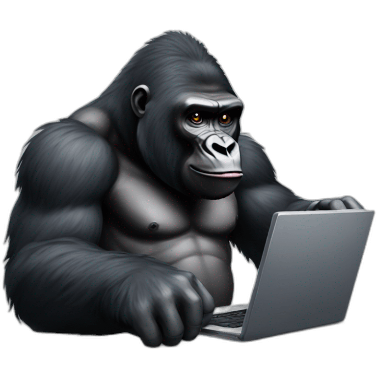 gorilla playin videogames emoji