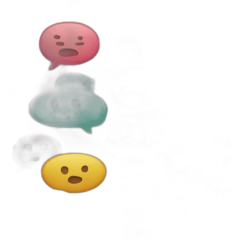 Colorful speech bubbles  emoji