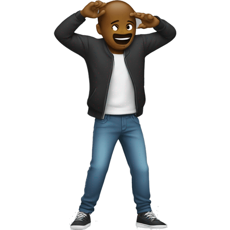 Person doing the dab emoji