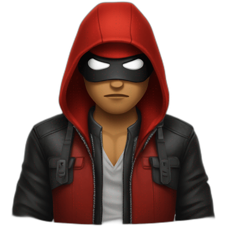 Red hood gangster emoji