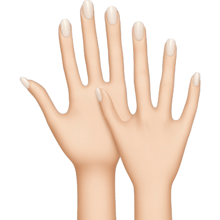 Hand with natural manicure emoji