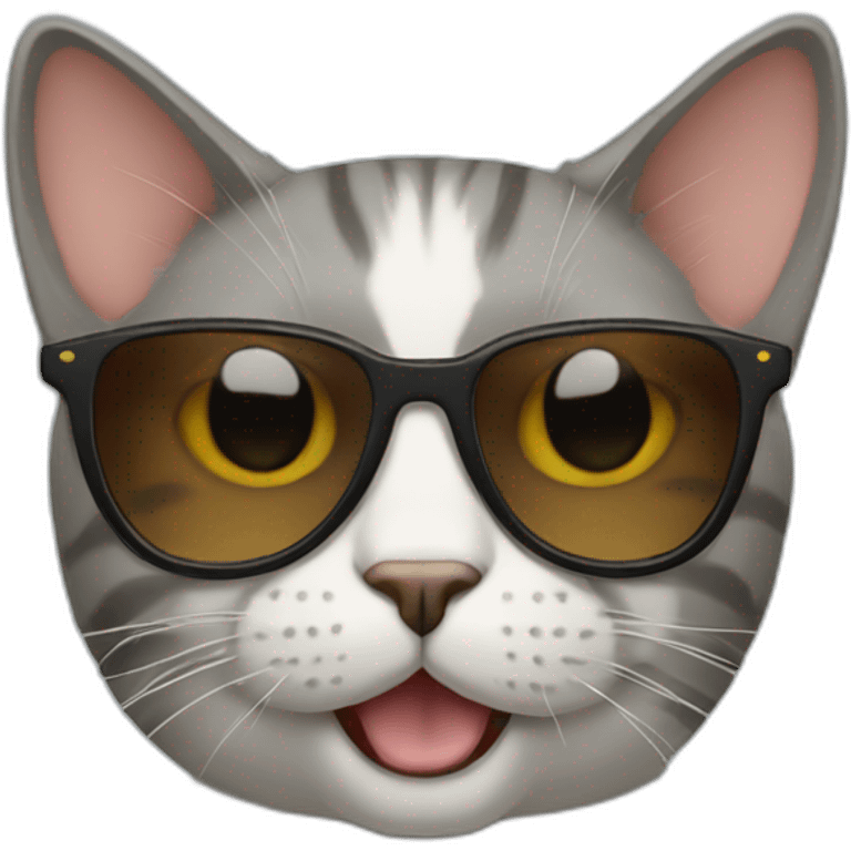 Cat with sunglasses emoji