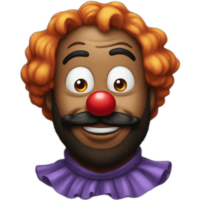 Donald Glover as a clown emoji