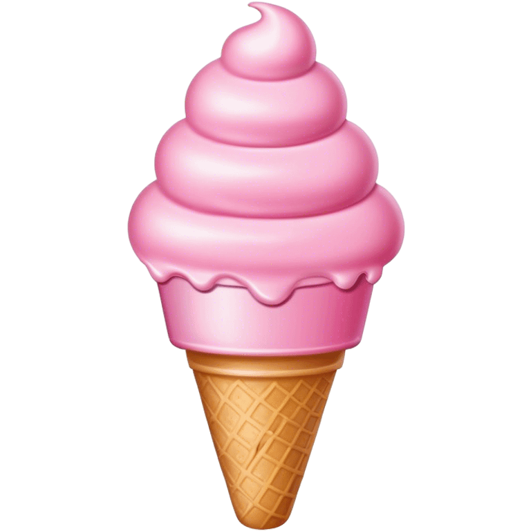 Pink ice cream emoji