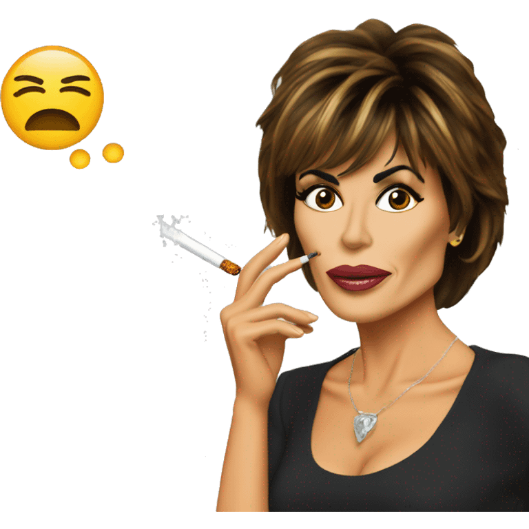 lisa rinna smoking emoji